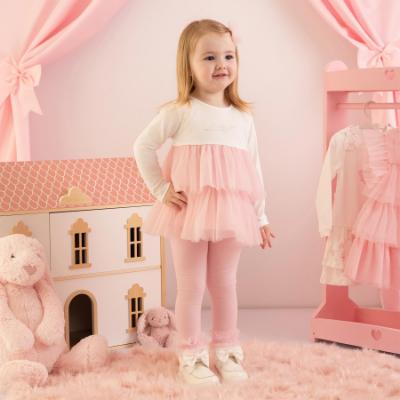 Picture of PRE ORDER Little A Baby Girls Cute As A Cupcake Kayla Tulle Legging Set - Pink Fairy