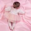 Picture of PRE ORDER Little A Baby Girls Cute As A Cupcake Kimberly Tulle Romper - Pink Fairy