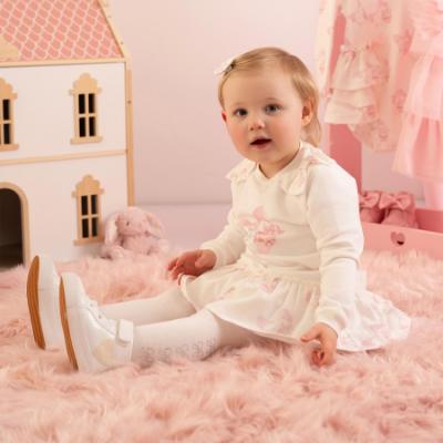 Picture of PRE ORDER Little A Baby Girls Cute As A Cupcake Juliet Cupcake Print Frill Dress - Snow White