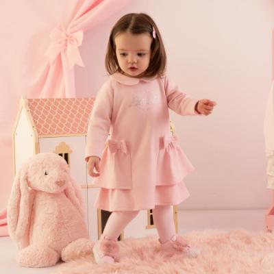 Picture of PRE ORDER Little A Baby Girls Cute As A Cupcake Juniper Sweat Frill Dress - Pink Fairy
