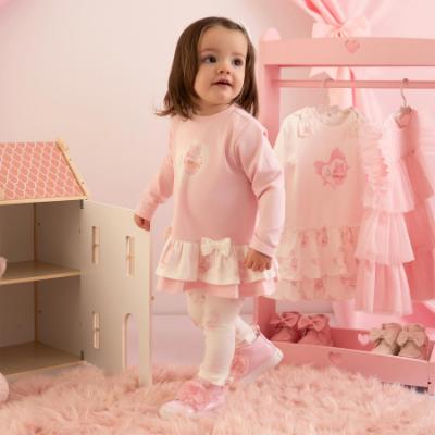 Picture of PRE ORDER Little A Baby Girls Cute As A Cupcake Jade Cupcake Print Legging Set - Pink Fairy