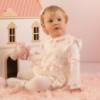 Picture of PRE ORDER Little A Baby Girls Cute As A Cupcake Journey Cupcake Print Romper - Snow White