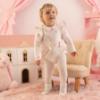 Picture of PRE ORDER Little A Baby Girls Cute As A Cupcake Journey Cupcake Print Romper - Snow White
