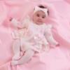 Picture of PRE ORDER Little A Baby Girls Cute As A Cupcake Journey Cupcake Print Romper - Snow White