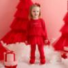 Picture of PRE ORDER Little A Baby Girls Little Bows Kayla Tulle Legging Set - Vibrant Red