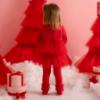 Picture of PRE ORDER Little A Baby Girls Little Bows Kayla Tulle Legging Set - Vibrant Red