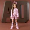 Picture of PRE ORDER A Dee Initial Icon Millie Initial Print Short Set X 2 - Pink Fairy