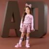 Picture of PRE ORDER A Dee Initial Icon Millie Initial Print Short Set X 2 - Pink Fairy