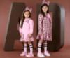 Picture of PRE ORDER A Dee Initial Icon Maisie Initial Print Bow Dress - Pink Fairy