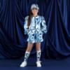 Picture of PRE ORDER A Dee Twilight Twirls Lizzy Swirl Print Bomber - Powder Blue
