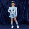 Picture of PRE ORDER A Dee Twilight Twirls Nova Swirl Print Short Set X 2 - Powder Blue