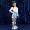 Picture of A Dee Twilight Twirls Nieve Swirl Print Knee High Socks - Powder Blue
