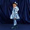 Picture of PRE ORDER A Dee Twilight Twirls Leighton Swirl Print Bow Hair Clip - Powder Blue