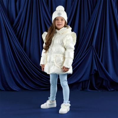 Picture of PRE ORDER A Dee Twilight Twirls Mallory Pom Pom Knitted Hat - Snow White