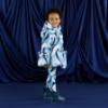 Picture of PRE ORDER A Dee Twilight Twirls Nylah Swirl Print Bow Jacket - Powder Blue