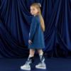 Picture of PRE ORDER A Dee Twilight Twirls Lotus Handbag Sweat Dress - Heritage Navy