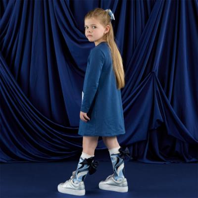 Picture of PRE ORDER A Dee Patty Platform Trainer Ribbon Laces - Silver