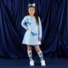 Picture of PRE ORDER A Dee Twilight Twirls Lotus Handbag Sweat Dress - Powder Blue