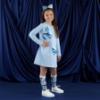 Picture of PRE ORDER A Dee Twilight Twirls Lotus Handbag Sweat Dress - Powder Blue