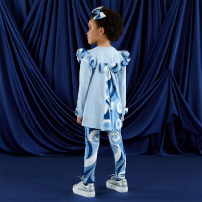 Picture of PRE ORDER A Dee Twilight Twirls Nina Swirl Print Legging Set X 2 - Powder Blue