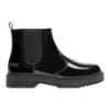 Picture of Lelli Kelly Ruth Girls School Dealer Ankle Boot Inside Zip Chunky Sole - Black Patent