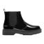 Picture of Lelli Kelly Ruth Girls School Dealer Ankle Boot Inside Zip Chunky Sole - Black Patent