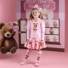 Picture of A Dee Teddy Bear Bakery Memphis Bear Print Bow Hairband - Pink Fairy