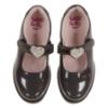 Picture of Lelli Kelly Zoey With Detachable Heart School Shoe Chunky Sole - Grey Patent