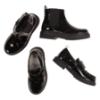 Picture of Lelli Kelly Ruth Girls School Dealer Ankle Boot Inside Zip Chunky Sole - Black Patent
