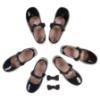 Picture of Lelli Kelly Victoria 2 With Detachable Crown Trim School Shoe F Fitting - Black Patent