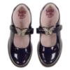 Picture of Lelli Kelly Delilah 3 With Detachable Butterfly School Shoe Chunky Sole - Navy Blue Patent