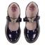 Picture of Lelli Kelly Delilah 3 With Detachable Butterfly School Shoe Chunky Sole - Navy Blue Patent