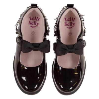 Picture of Lelli Kelly Amelia With Detachable Friendship Bracelet School Shoe - Black Patent