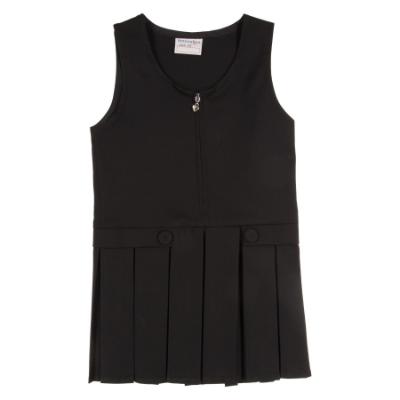 Picture of Schoolwear Girls Stretch Pinafore - Black