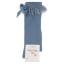 Picture of Meia Pata Knee Socks With Lace & Satin Bow - Azul Blue