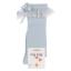 Picture of Meia Pata Knee Socks With Lace & Satin Bow - Baby Blue
