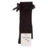 Picture of Meia Pata Knee Socks With Lace & Satin Bow - Black