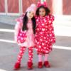Picture of PRE ORDER A Dee Love Story Lucy Knee High Bow Socks - Peony Pink