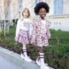 Picture of A Dee Initial Icon Millie Initial Print Short Set X 2 - Pink Fairy