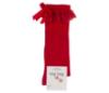 Picture of Meia Pata Knee Socks With Lace & Satin Bow - Red