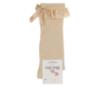 Picture of Meia Pata Knee Socks With Lace & Satin Bow - Champagne