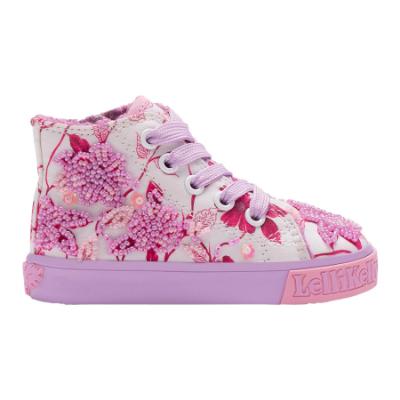 Picture of Lelli Kelly Toddler Brooke Baby Beaded Ankle Boot With Curly Fleece Lining - Lilac Fantasy