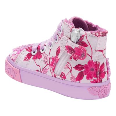 Picture of Lelli Kelly Toddler Brooke Baby Beaded Ankle Boot With Curly Fleece Lining - Lilac Fantasy