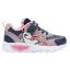 Picture of Lelli Kelly Christina Unicorn Easy On Light Up Trainer - Navy Blue Pink