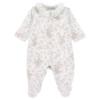 Picture of PRE ORDER Monnalisa Bebe Girls Bear & Floral Ruffle Babygrow - Pink