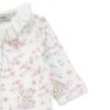Picture of PRE ORDER Monnalisa Bebe Girls Bear & Floral Ruffle Babygrow - Pink