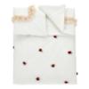 Picture of PRE ORDER Monnalisa Bebe Girls Rosebud & Lace Blanket - Ivory Red