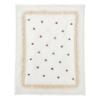 Picture of PRE ORDER Monnalisa Bebe Girls Rosebud & Lace Blanket - Ivory Red