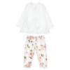 Picture of Monnalisa Bebe Girls Bear House Top & Leggings Set X 2 - Ivory Pink