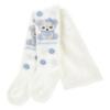 Picture of PRE ORDER Monnalisa Bebe Girls Bear Tights - Ivory Blue